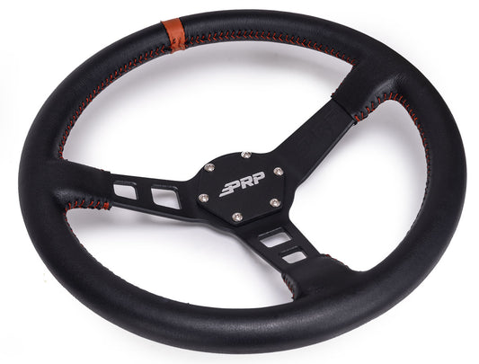 PRP-G114-Deep Dish Leather Steering Wheel