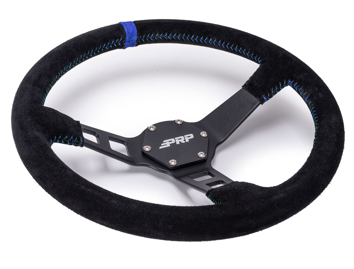 PRP-G121-Deep Dish Suede Steering Wheel
