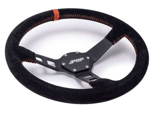 PRP-G124-Deep Dish Suede Steering Wheel