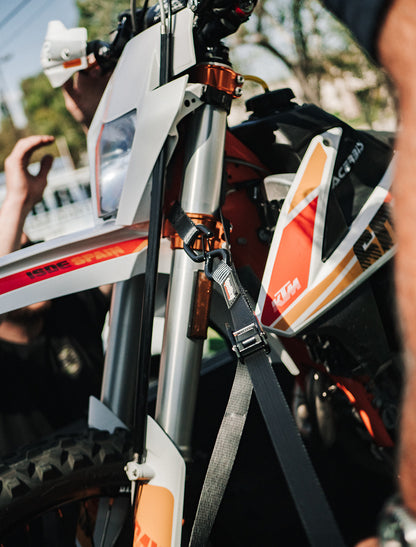 SpeedStrap 13801-2 Cam-Lock 1 in. x 10 ft. Tie Down w/ Snap 'S' Hooks and Soft Tie