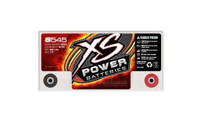 XS Power Batteries 12V AGM S Series Batteries - Automotive Terminals Included 800 Max Amps S545