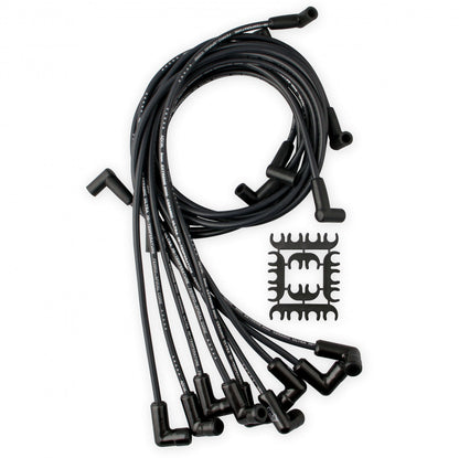 ACCEL Spark Plug Wire Set - Chevy Small Block with HEI 75-86 Wires Under Valve Cover-Black 9018CK