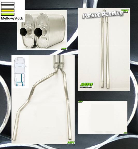 MPI Exhaust System With MPI Turbo Muffler And Built Into Bumper Tips G123-IBTBNO