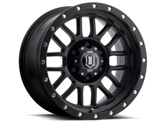 ICON Alloys ALPHA SAT BLK - 17 X 8.5 / 6 X 5.5 / 0MM / 4.75" BS 1217858347SB