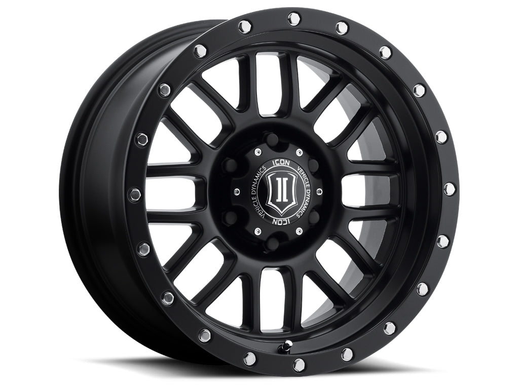 ICON Alloys ALPHA SAT BLK - 17 X 8.5 / 6 X 135 / 6MM / 5" BS 1217856350SB