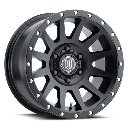 ICON Alloys COMPRESSION SAT BLK - 17 X 8.5 / 6 X 5.5 / 25MM / 5.75" BS 2017859057SB