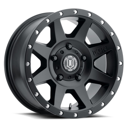 ICON Alloys REBOUND SAT BLK -18 X 9 / 5 X 150 / 25MM / 6" BS 1818905560SB