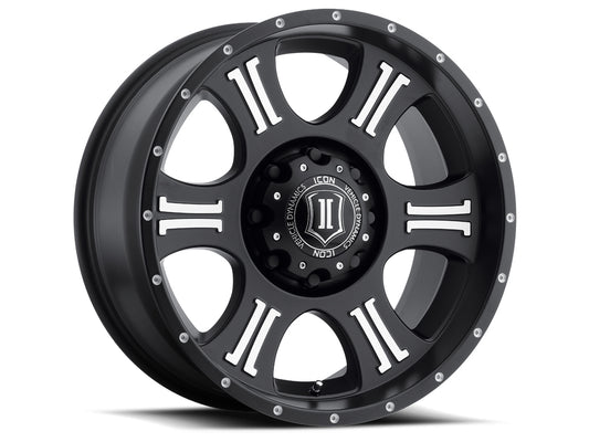 ICON Alloys SHIELD SAT BLK MACH - 20 X 9 / 5 X 150 / 16MM / 5.625" BS 1020905556MB