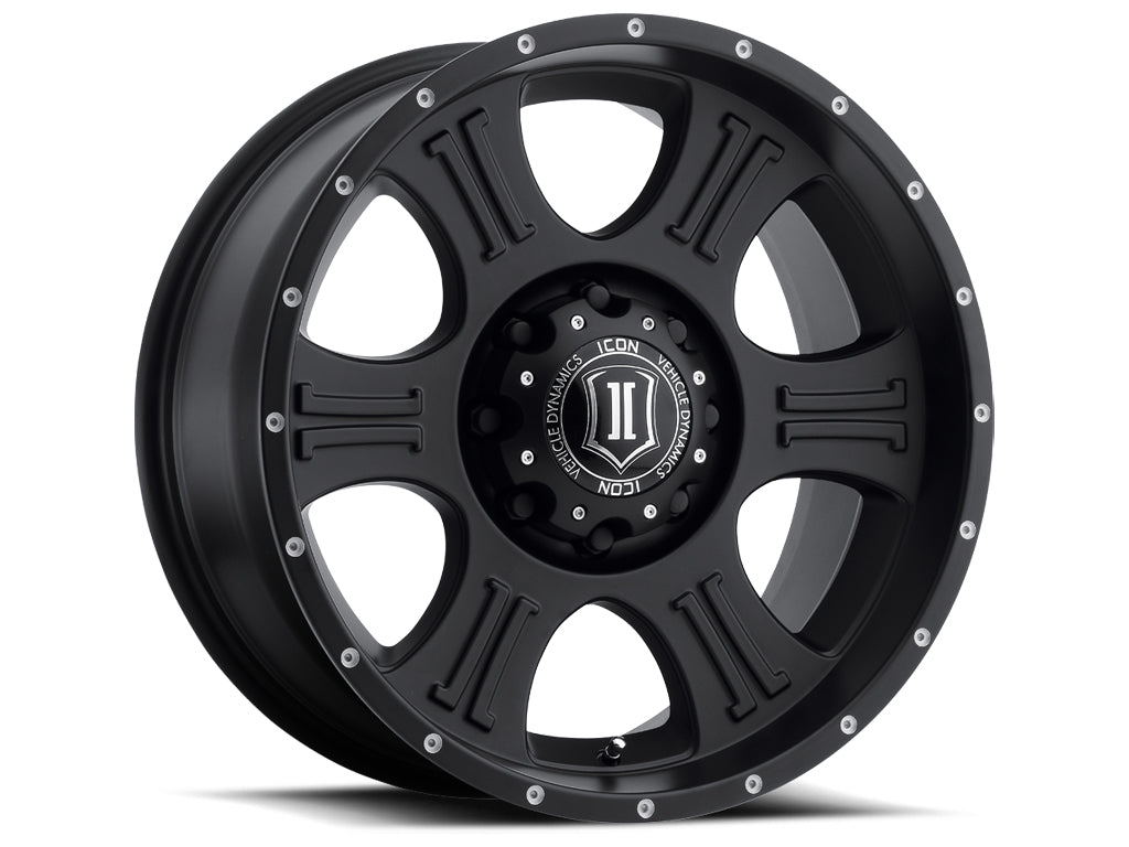 ICON Alloys SHIELD SAT BLK - 20 X 9 / 5 X 150 / 16MM / 5.625" BS 1020905556SB