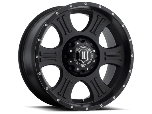 ICON Alloys SHIELD SAT BLK - 20 X 9 / 5 X 150 / 16MM / 5.625" BS 1020905556SB