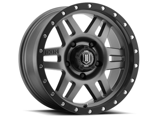 ICON Alloys SIX SPEED GUN MTL - 17 X 8.5 / 6 X 5.5 / 0MM / 4.75" BS 1417858347GM