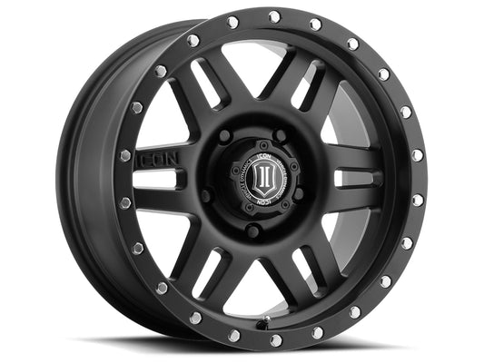 ICON Alloys SIX SPEED SAT BLK - 17 X 8.5 / 5 X 150 / 25MM / 5.75" BS 1417855557SB
