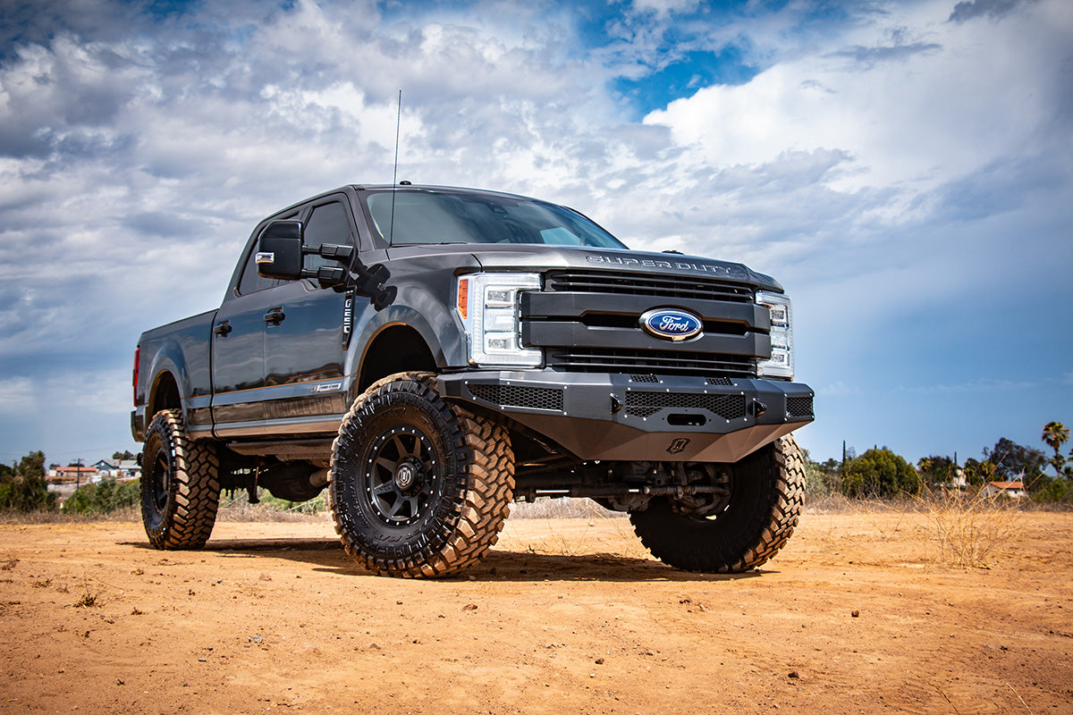 ICON Impact Series Offroad Armor 17-22 Ford Super Duty Pro Series Winch Front Bumper 66200