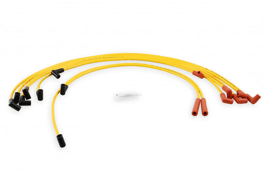 ACCEL Spark Plug Wire Set - 8mm - Super Stock - Graphite Core - Yellow with HEI Style Boots- 4049