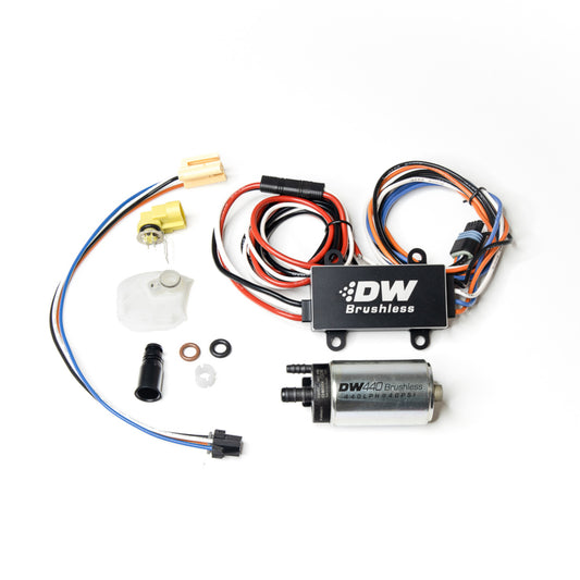 Deatschwerks 440lph In-Tank Brushless Fuel Pump with Single/Dual Controller & 9-0910 Install Kit 9-441-C102-0910