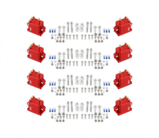 MSD Ignition Coil - High Output - 8-Pack - Red '82808