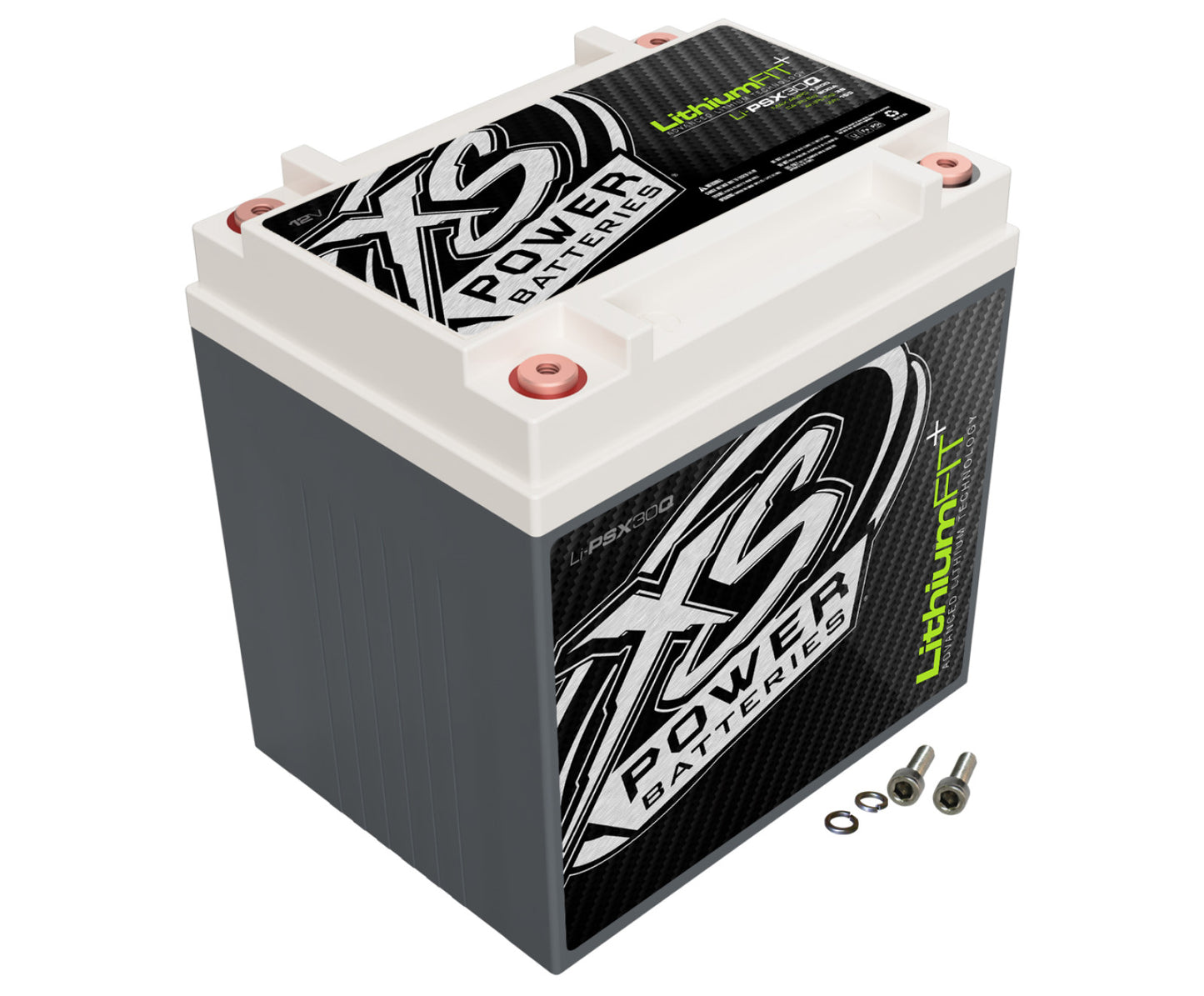 XS Power Batteries Lithium Powersports Series Batteries - M6 Terminal Bolts Included 1200 Max Amps Li-PSX30Q