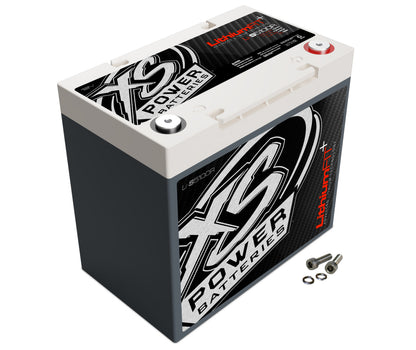 XS Power Batteries Lithium Racing 12V Batteries - M6 Terminal Bolts Included 3840 Max Amps Li-S5100R