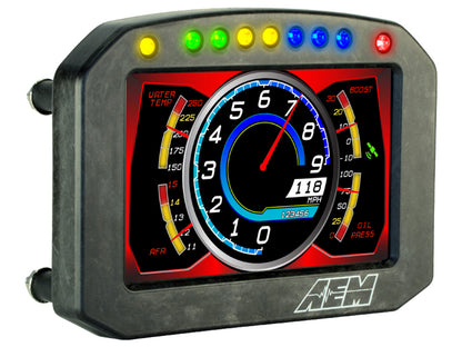 AEM CD-5 Carbon Flat Panel Digital Racing Dash Display - Logging / Non-GPS 30-5601F