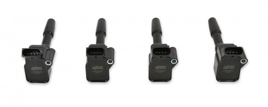 ACCEL Ignition Coils - 2014-2019 VW/Audi 1.8/2.0L Engines, 4-Pack, Black 140088K-4
