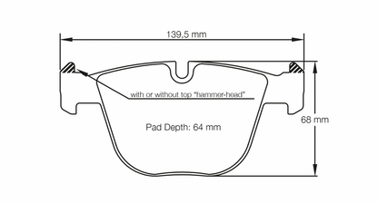 PAGID Racing Pagid BMW 1 Series Coupe, M3, M5, M6 RST4 Rear Brake Pads 8021-RST4