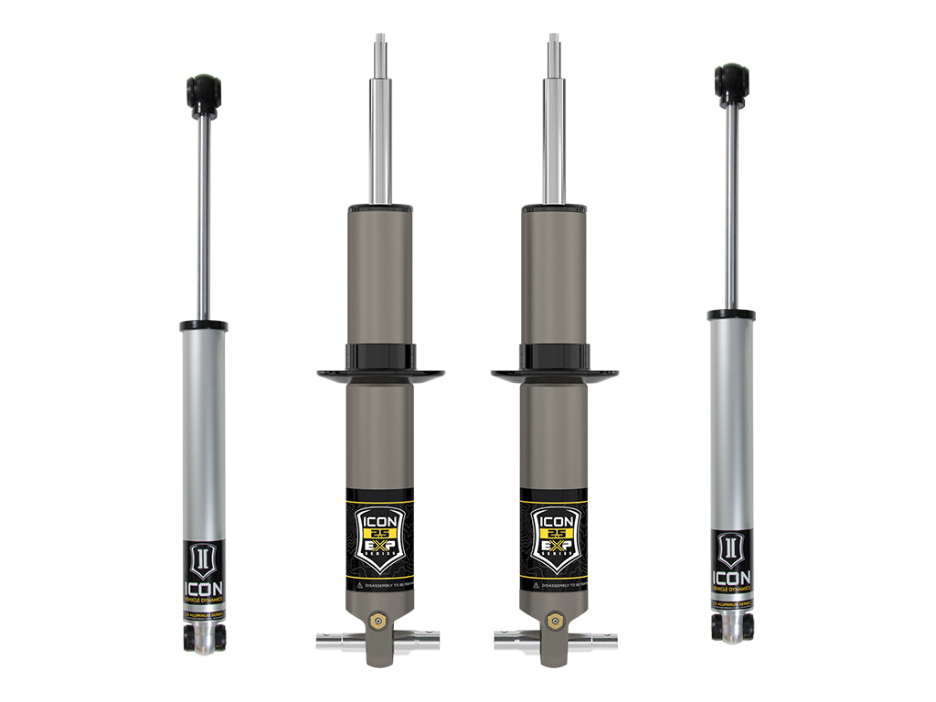 ICON Vehicle Dynamics 19-23 GM 1500 2.375-3.75" Lift Stage 1 EXP Suspension System K73071