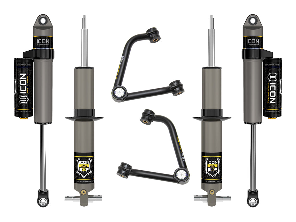 ICON Vehicle Dynamics 19-23 GM 1500 2.375-3.75" Lift Stage 3 EXP Suspension System Tubular K73073T