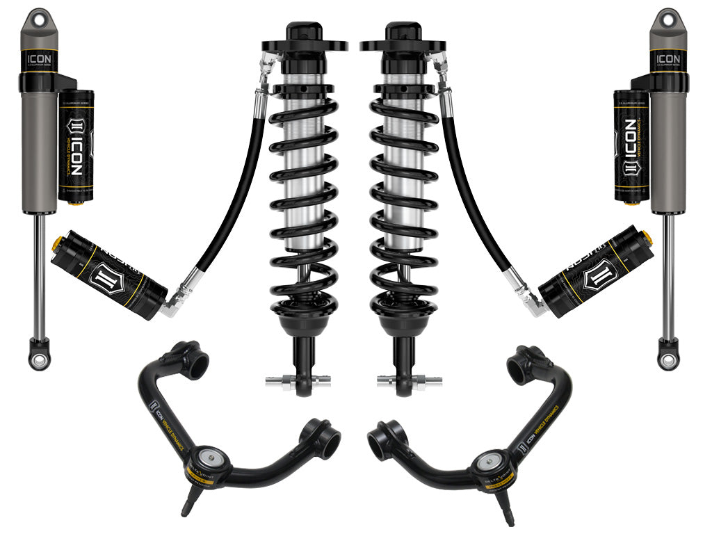 ICON Vehicle Dynamics 21-23 Ford F150 4WD 0-2.75" Lift Stage 4 Suspension System Tubular UCA K93114T