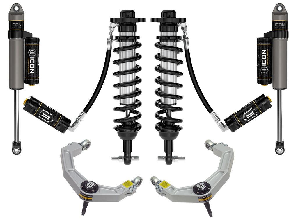 ICON Vehicle Dynamics 21-23 Ford F150 4WD 0-2.75" Lift Stage 4 Suspension System Billet UCA K93114