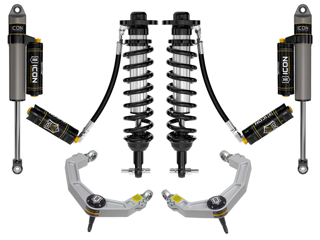 ICON Vehicle Dynamics 21-23 Ford F150 4WD 0-2.75" Lift Stage 5 Suspension System Billet UCA K93115