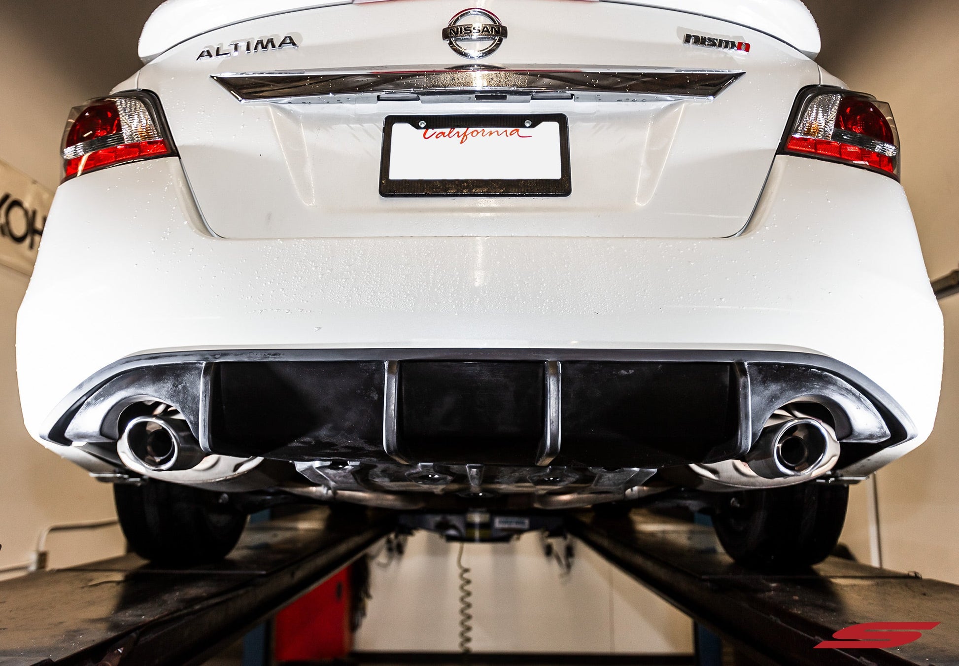 2013-2015 Nissan Altima Rear Diffuser [Matte Black] - KB13145MB