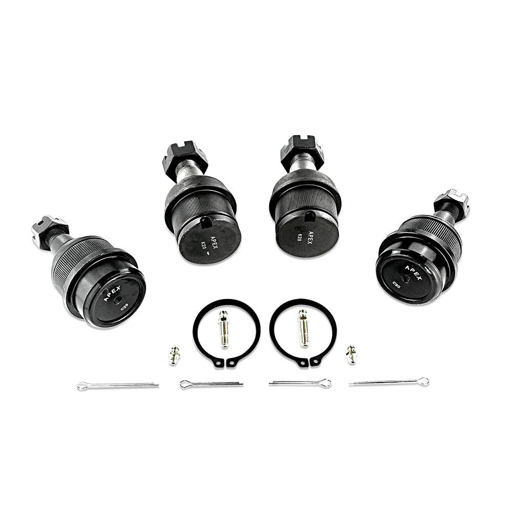 Apex Chassis Heavy Duty Ball Joint Kit Fits: 06-08 Ram 1500 03-13 Ram 2500 03-10 Ram 3500 2WD 4WD Includes: 2 Upper & 2 Lower KIT101-JJSP