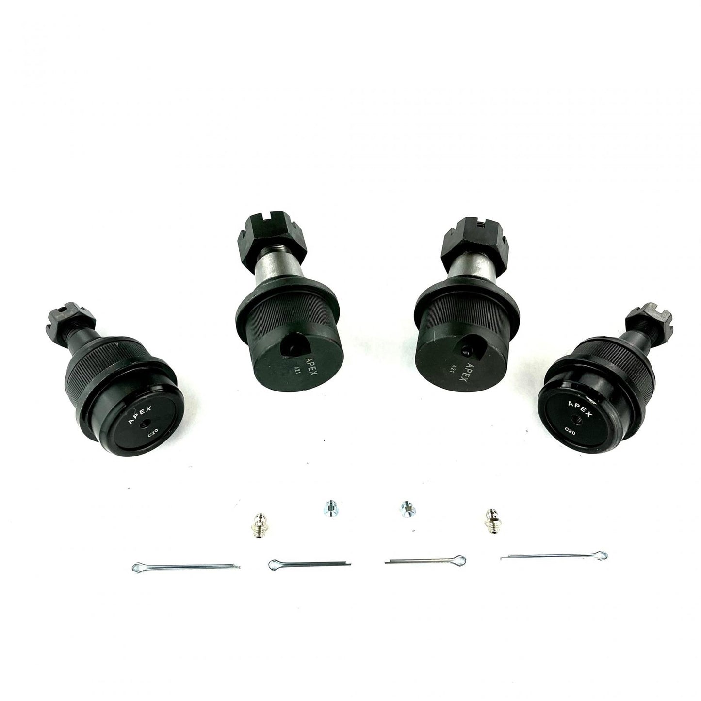 Heavy Duty Ball Joint Kit(Upper is Knurled) Fits 14-19 RAM 2500/3500 Apex Chassis KIT111K-JJSP