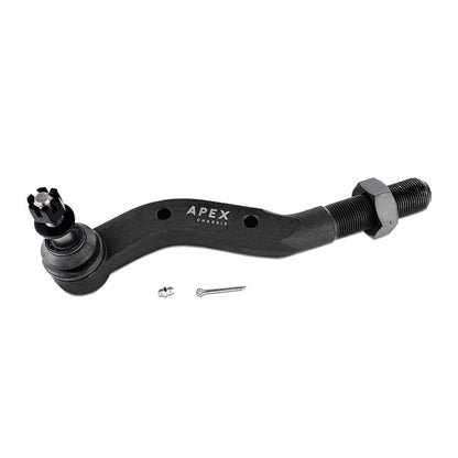 Apex Chassis Heavy Duty 2.5 Ton Tie Rod Assembly in Steel Fits: 19-22 Jeep Gladiator JT 18-22 Jeep Wrangler JL/JLU Rubicon Mohave Sahara Sport. Note: This kit fits a Dana 44 axle. KIT116-JJSP
