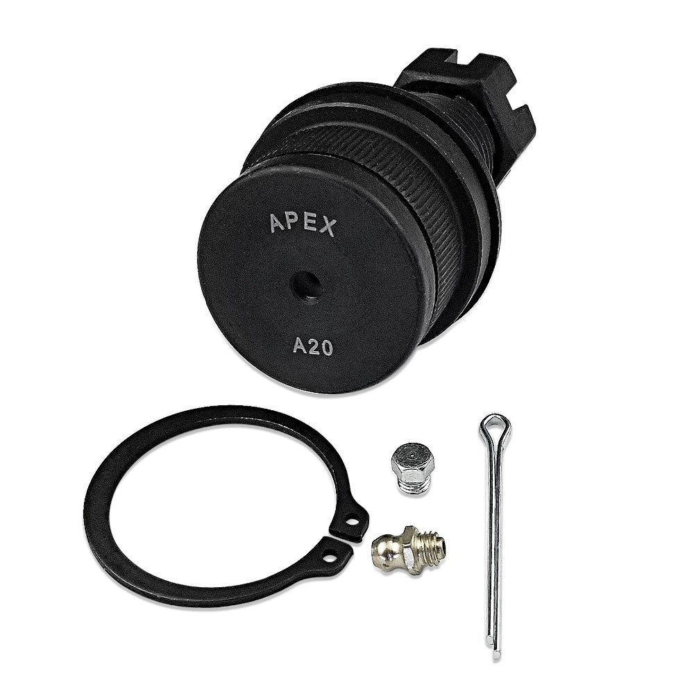 Apex Chassis Heavy Duty Jeep Heavy Duty Ball Joint Kit Fits: 4-83 Cherokee 72-83 CJ 72-73 Commando 81-85 CJ8 Scrambler 74-83 Wagoneer Includes: 1 Upper & 1 Lower KIT261-JJSP