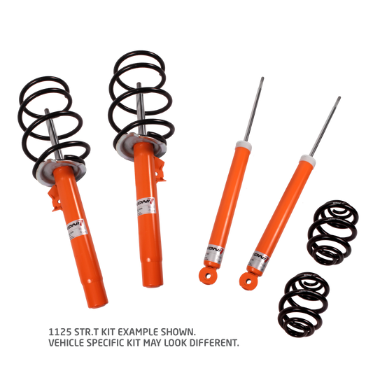 Koni - 1125 KONI STR.T/Eibach Kit- 4 STR.T (orange) dampers & 4 Eibach lowering springs 1125 1086