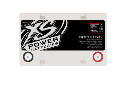 XS Power Batteries 12V Super Bank Capacitor Modules - M6 Terminal Bolts Included 10000 Max Amps SB500-51R