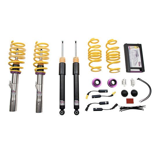 KW Suspensions 1021000T KW V1 Coilover Kit Bundle - Audi S3 (8V) Quattro 2.0T with Magnetic ride