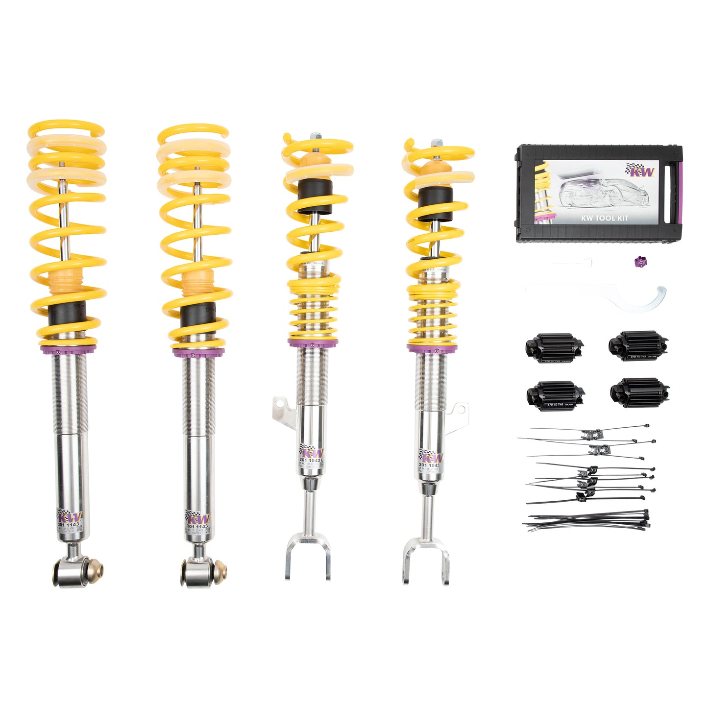 KW Suspensions 180200BY KW V2 Comfort Kit Bundle - BMW 5 Series (G30) 2WD; with EDC