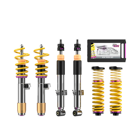 KW Suspensions 352200EB KW V3 Coilover Kit Bundle - BMW M3 (G80); M4 (G82); 2WD; incl Comp.