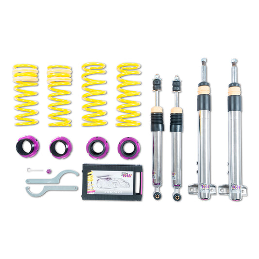 KW Suspensions 3522500T KW V3 Coilover Kit - Mercedes 190 (W201) Only 2.3 16V 2.5 16V except EVO