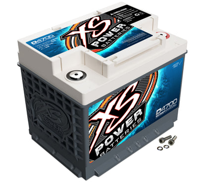 XS Power Batteries 12V AGM D Series Batteries - M6 Terminal Bolts Included 2900 Max Amps D4700