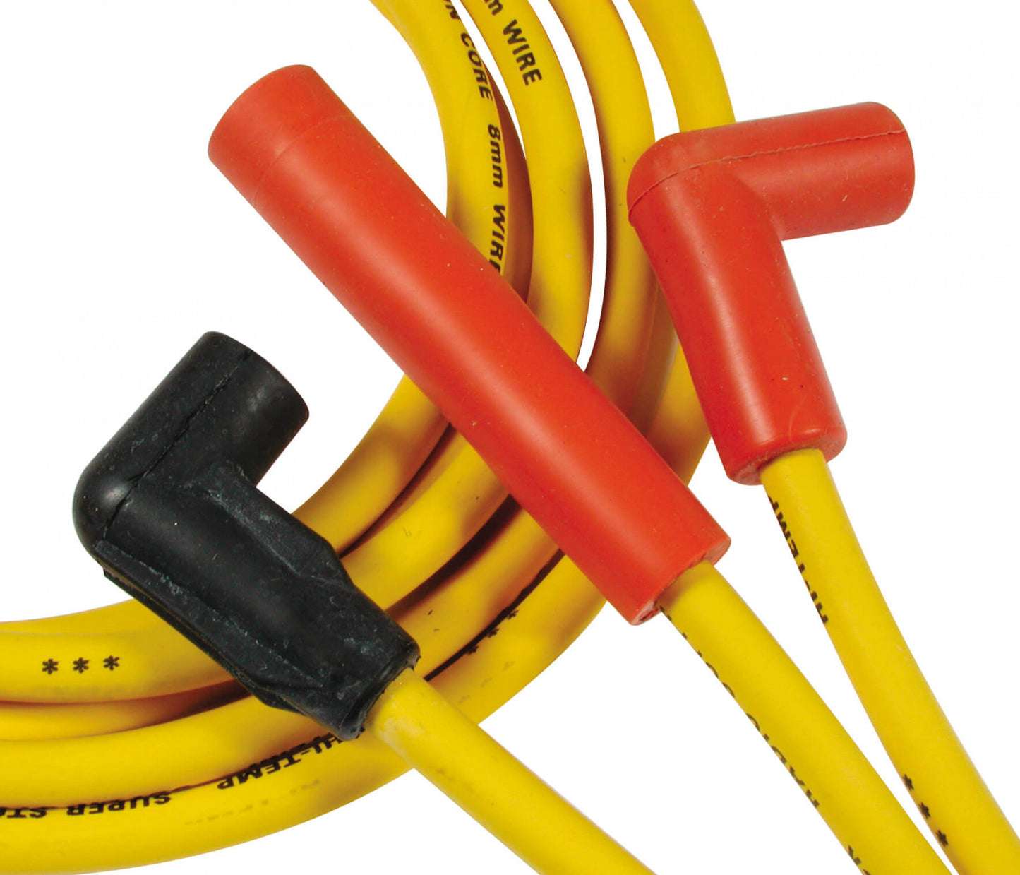 ACCEL Spark Plug Wire Set - Super Stock Graphite Core 8mm - Chevy / GMC / Oldsmobile 4.3L V6 - Yellow 4093