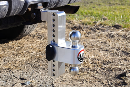 Weigh Safe Turnover Ball 10" Drop Hitch With 2" Shank LTB10-2
