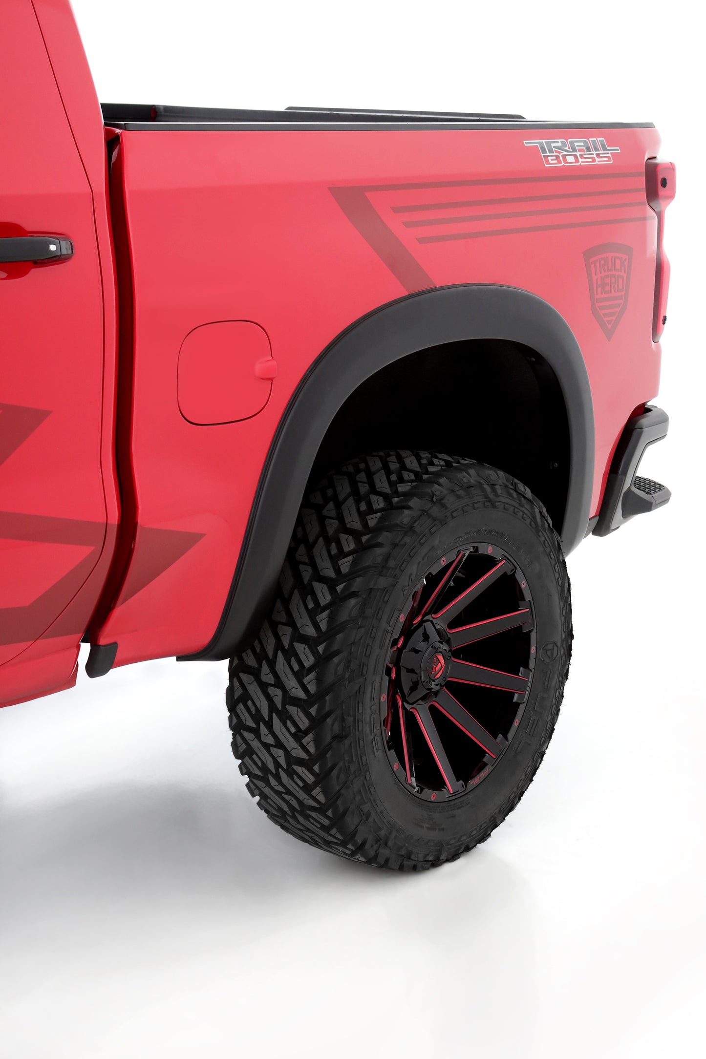 Lund SX140SB Elite Series Black Sport Style Smooth Finish Rear Fender Flares For 2019-2022 Chevrolet Silverado 1500