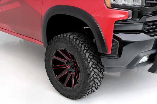 Lund SX140TA Elite Series Black Sport Style Textured Finish Front Fender Flares For 2019-2022 Chevrolet Silverado 1500