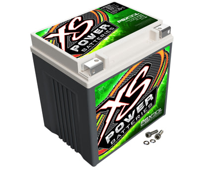 XS Power Batteries 12V AGM Powersports Series Batteries - M6 Terminal Bolts Included 2000 Max Amps PSX30L