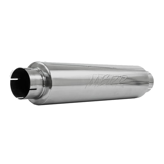 MBRP Exhaust 4in. inlet/outlet; Quiet tone muffler; 24in. body; 6in. diameter; 30in. overall; T409 M1004S