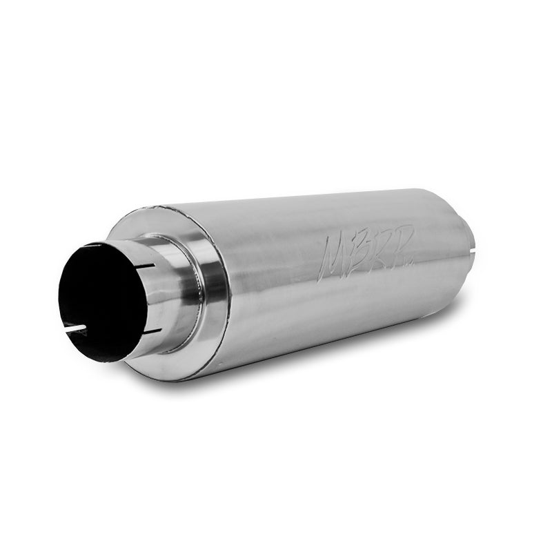 MBRP Exhaust Quiet Tone Muffler; 5in. In/Out; 8in. Dia. Body; 31in. Overall; T409 M2220S