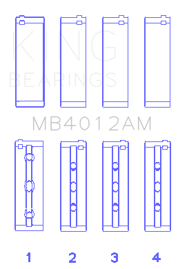 King Engine Bearings MB4012AM